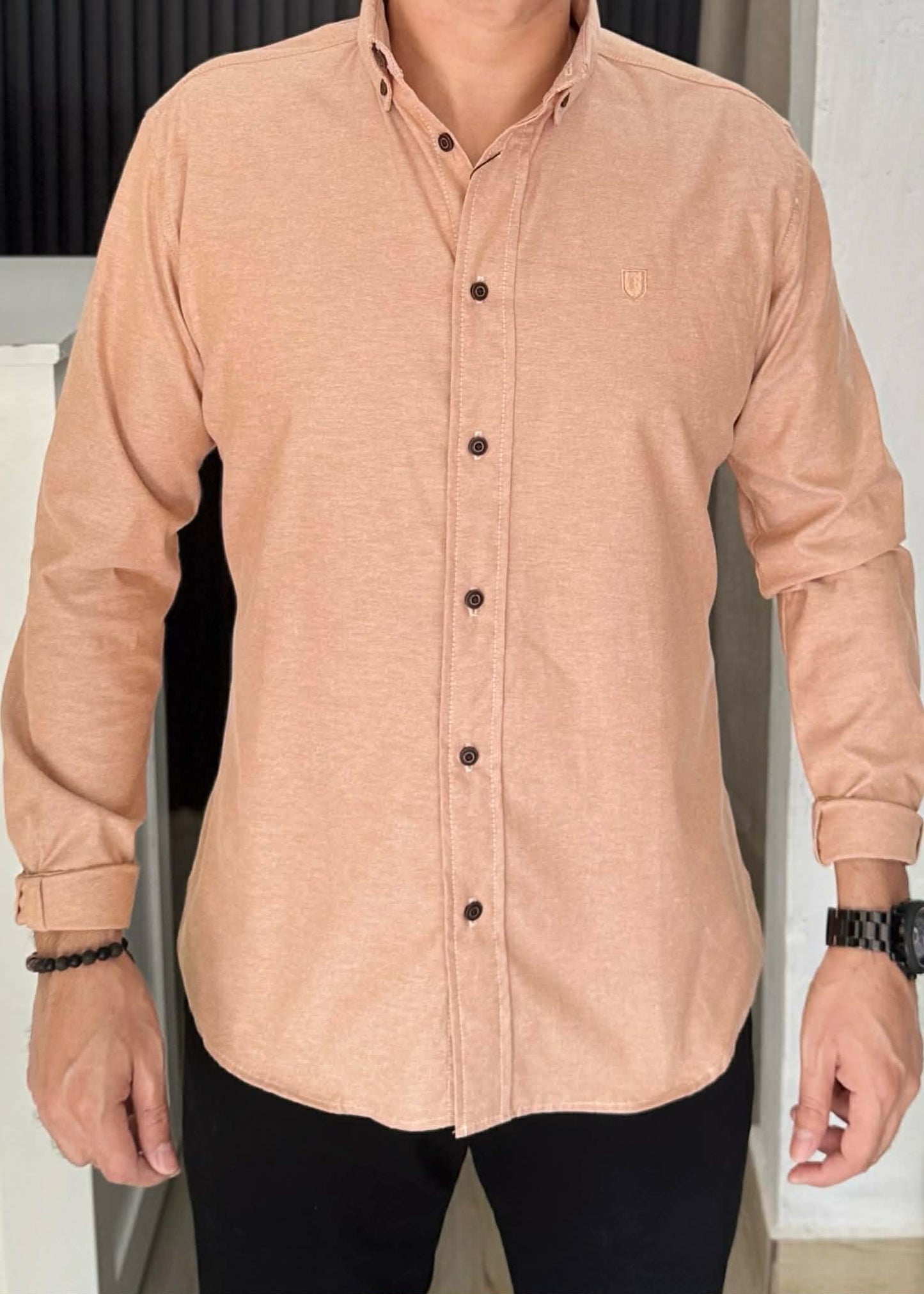 Camisa de Manga Larga Arena Oxford FOR 3306