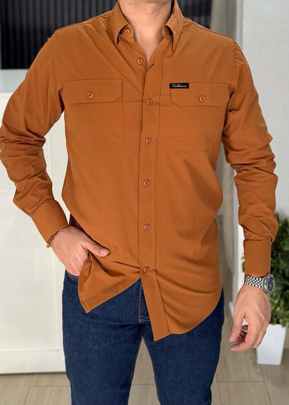 Camisa Manga Larga Shedron con Doble Bolsa