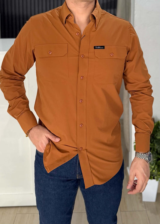 Camisa Manga Larga Shedron con Doble Bolsa
