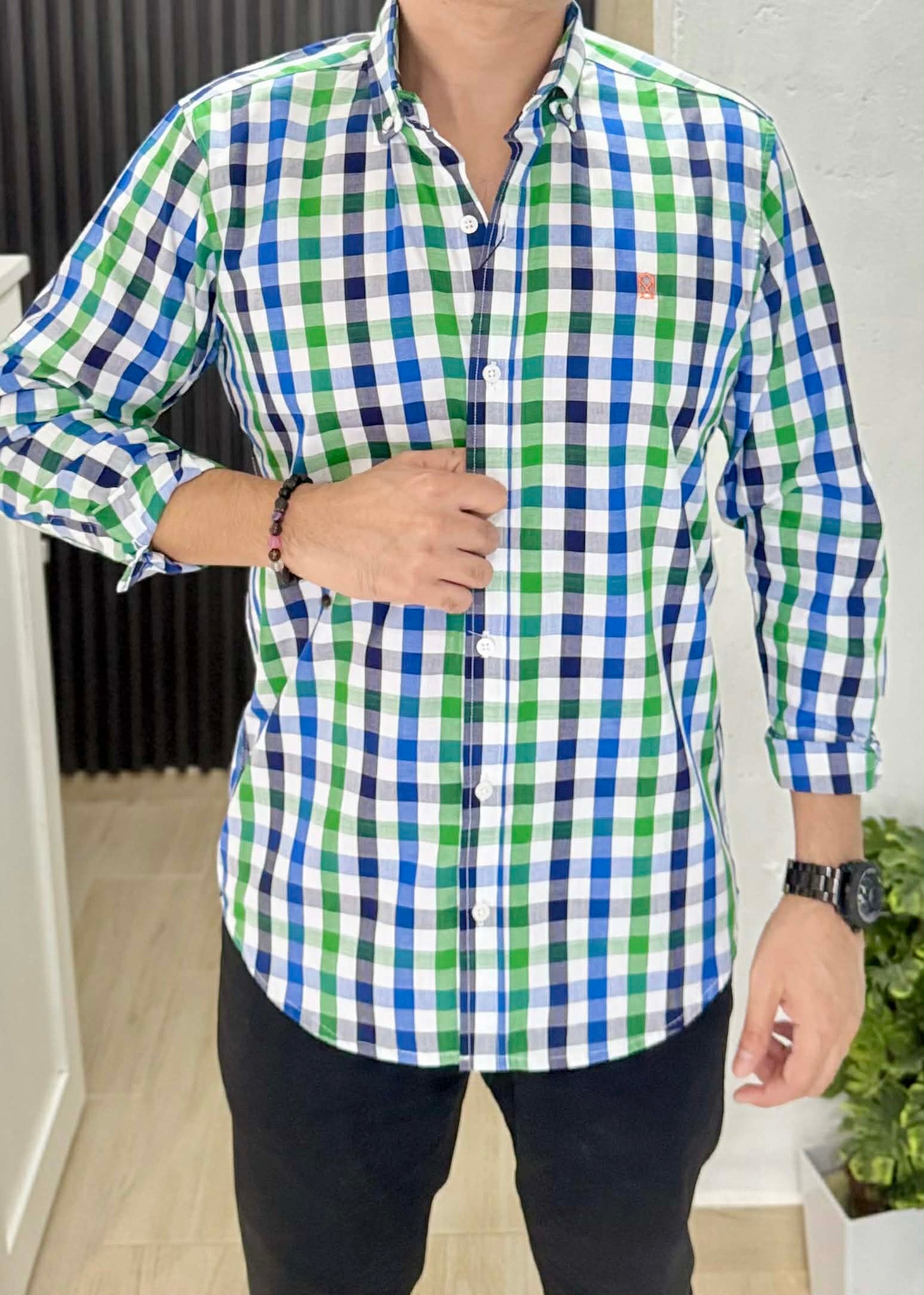 Camisa De Manga Larga A Cuadros Owen