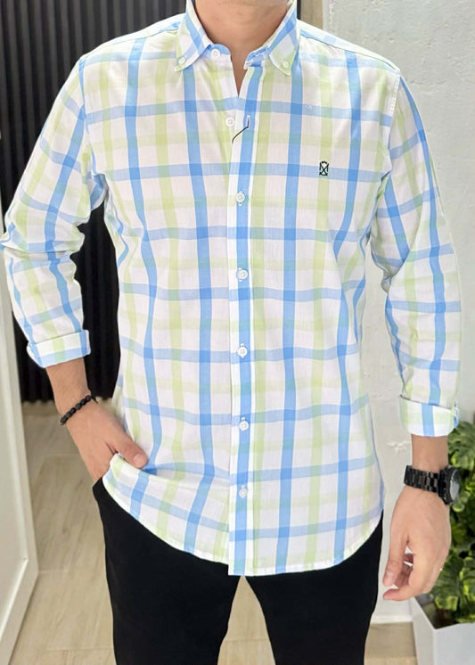 Camisa De Manga Larga A Cuadros Danilo